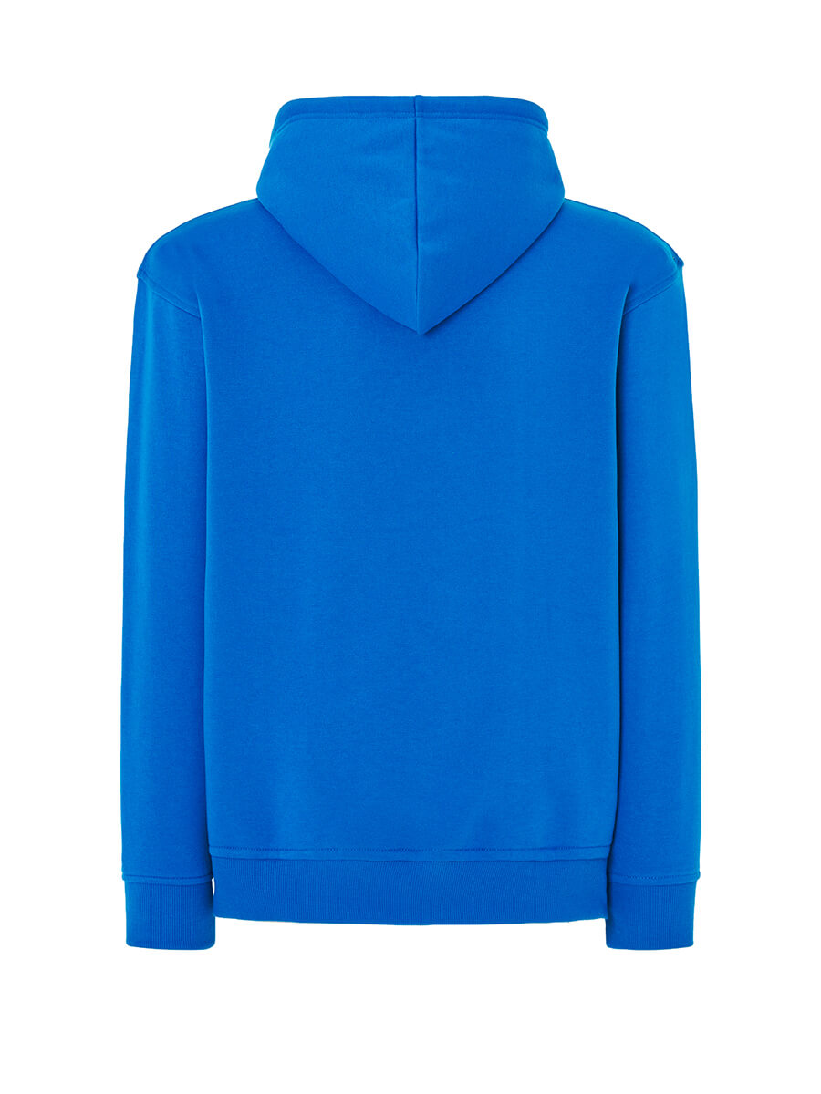 FELPA CON CAPPUCCIO CELESTE