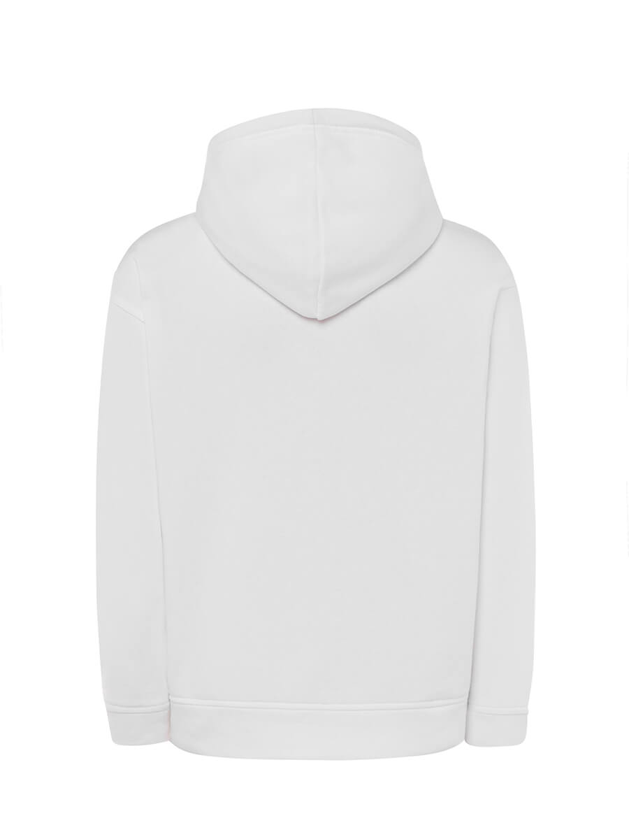 FELPA CON CAPPUCCIO BIANCA