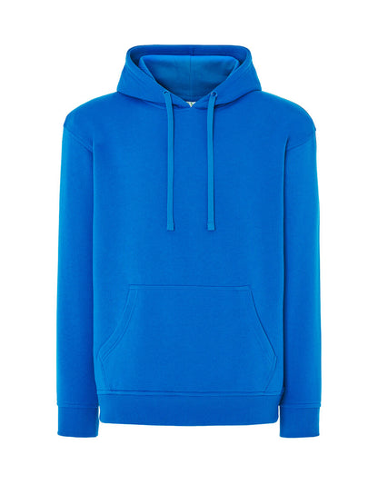 FELPA CON CAPPUCCIO CELESTE