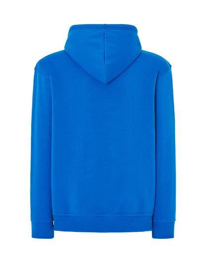 FELPA CON CAPPUCCIO CELESTE