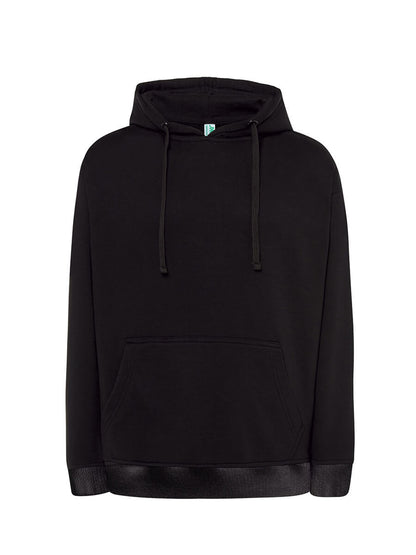 FELPA CON CAPPUCCIO BLACK