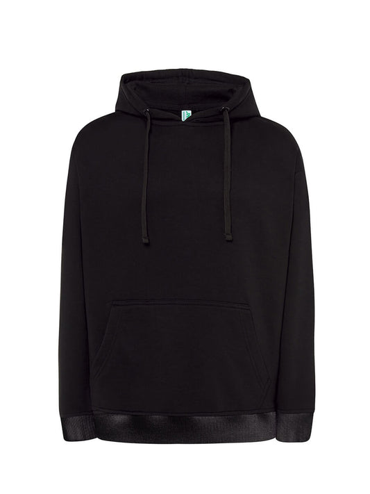 FELPA CON CAPPUCCIO BLACK