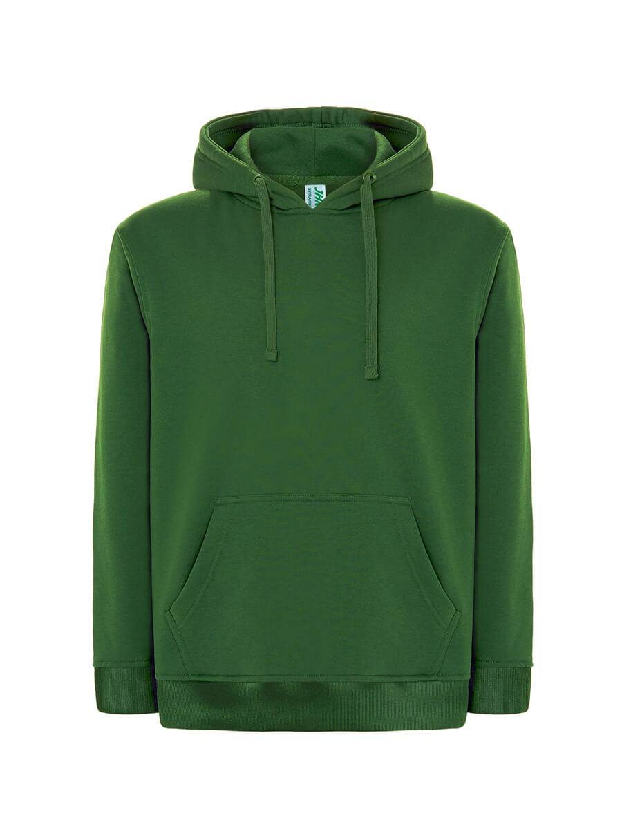 FELPA CON CAPPUCCIO VERDE