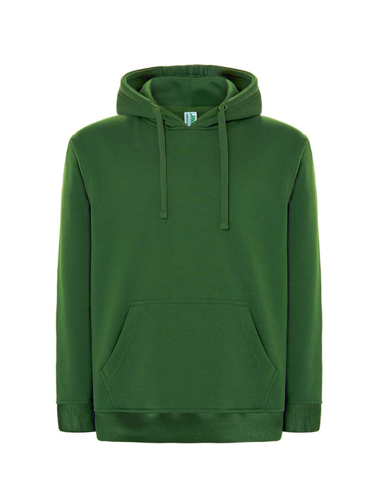 FELPA CON CAPPUCCIO VERDE