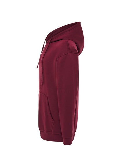 FELPA CON CAPPUCCIO BURGUNDY