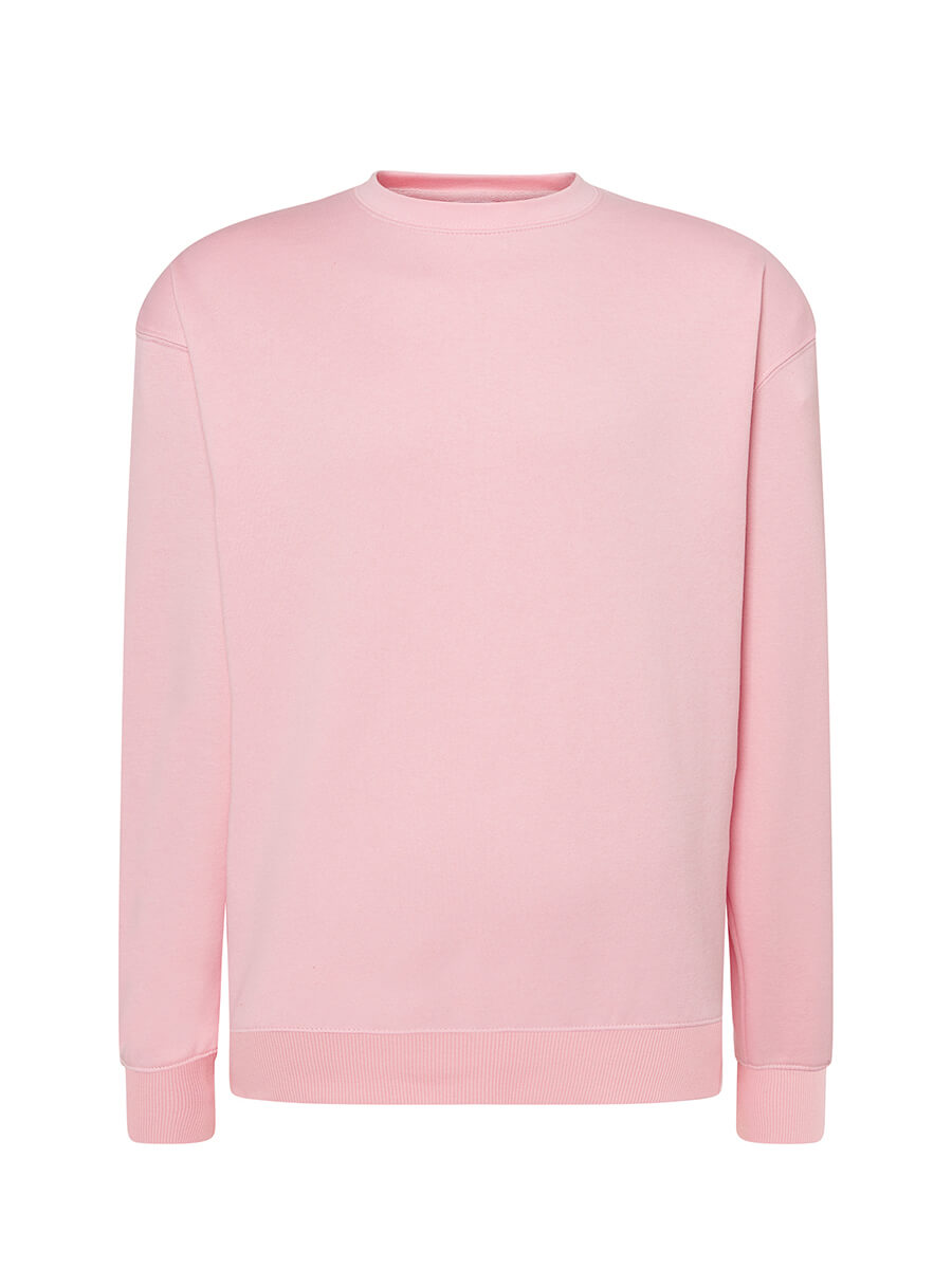 FELPA GIROCOLLO ROSA