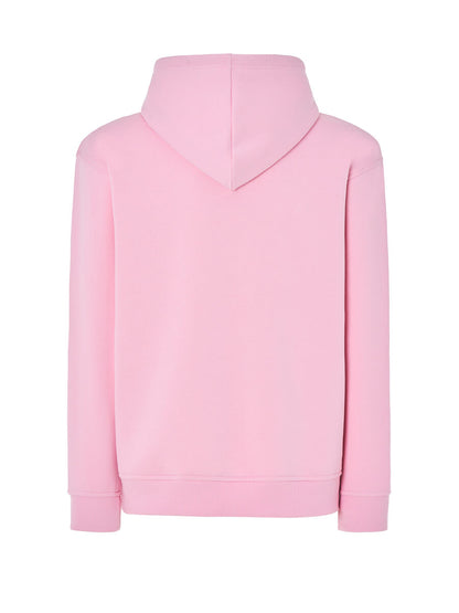 FELPA CON CAPPUCCIO ROSA